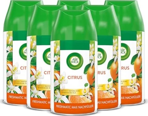 Air Wick Freshmatic Max Citrus Duftspray Refill, 1.5l (6x 250ml)