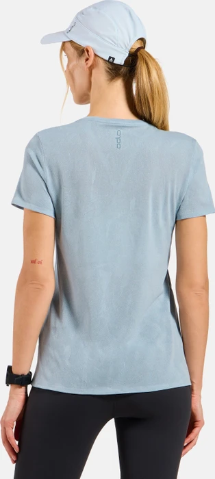 Odlo Zeroweight Engineered Chill-Tec Laufshirt kurzarm baby blue melange (Damen)