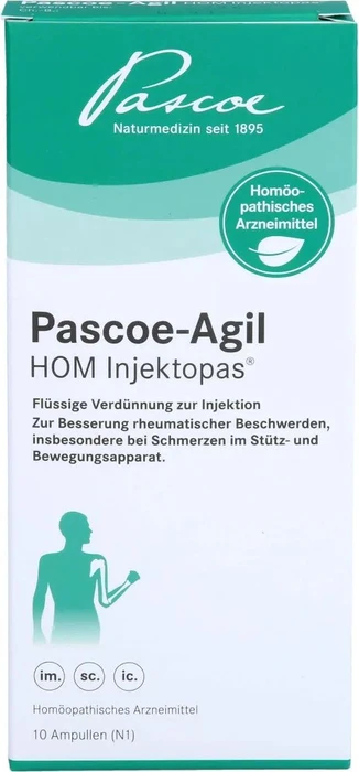 Pascoe-Agil HOM Injektopas Flüssige Verdünnung zur Injektion Ampullen, 10 Stück