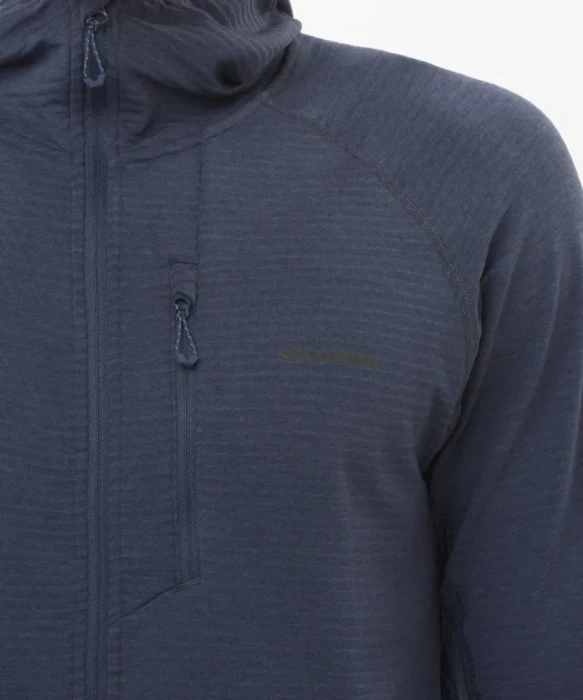 Salomon Essential Lightwarm Hooded Jacke blue nights (Herren)