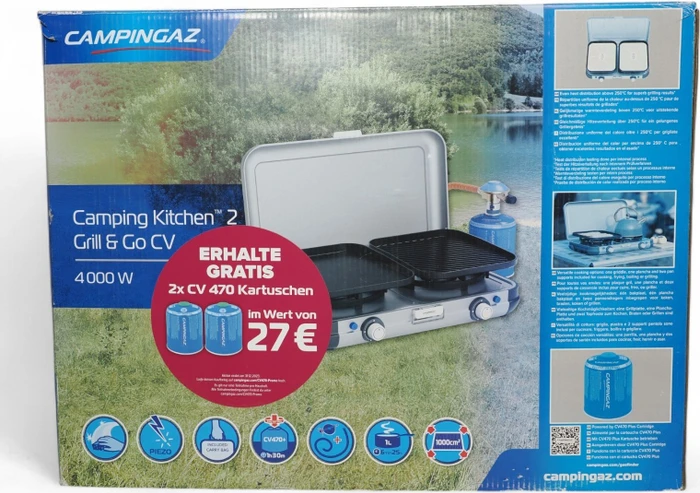 Campingaz Camping Kitchen 2 Grill & Go CV Gasgrill