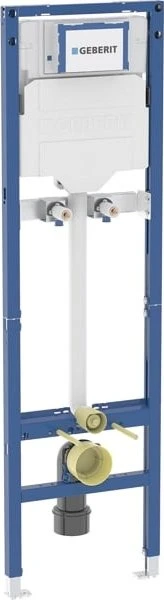 Geberit Duofix Element für Ausgussbecken mit Spülkastenanschluss, 175cm, mit Sigma UP-Spülkasten 12cm, Wandarmatur Aufputz