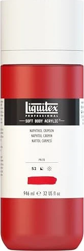 Liquitex Professional Soft Body Acrylic naphthol crimson, 946ml