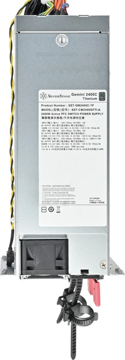 SilverStone Gemini 2400C Titanium CRPS Redundant 2400W, 2HE-Servernetzteil