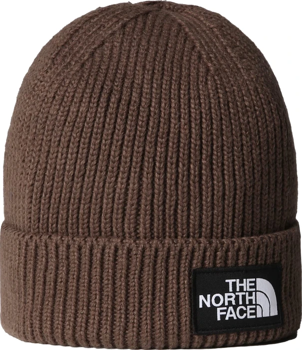 The North Face Logo Box mit Umschlag Beanie smokey brown