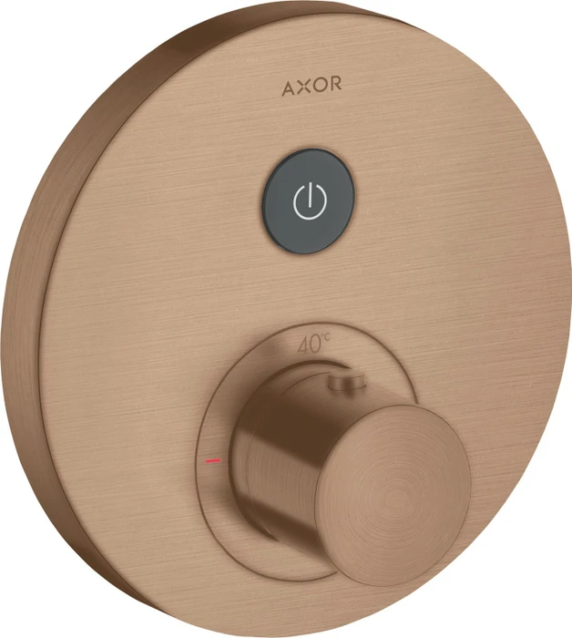 Hansgrohe Axor ShowerSelect rund Thermostat mit 1 Ventilen brushed red gold