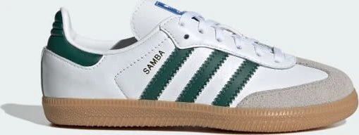 adidas Samba OG cloud white/collegiate green/gum (Junior)