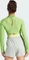 adidas HIIT Heat.RDY Crop Funktionsshirt langarm semi lucid lime (Damen) Vorschaubild