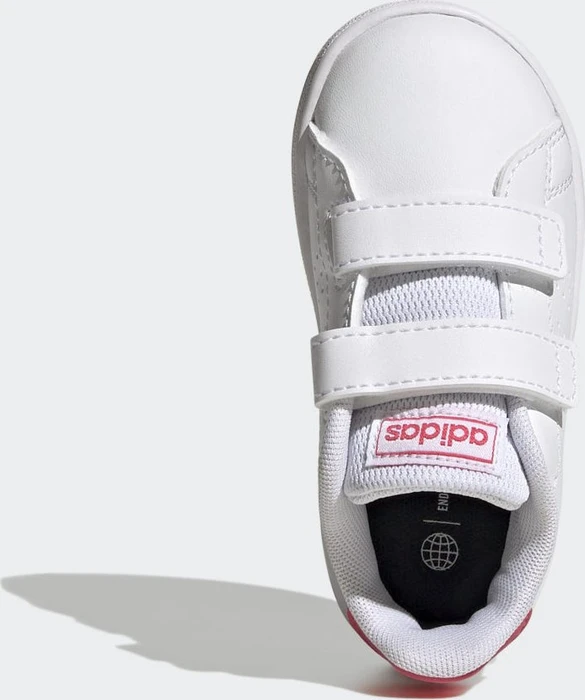 adidas Advantage Lifestyle Court Two Hook-and-Loop cloud white/real pink/core black (Junior)