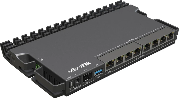 MikroTik RouterBOARD RB5009 Gigabit Router, 8x RJ-45, 1x SFP+, PoE+ PD / PoE+