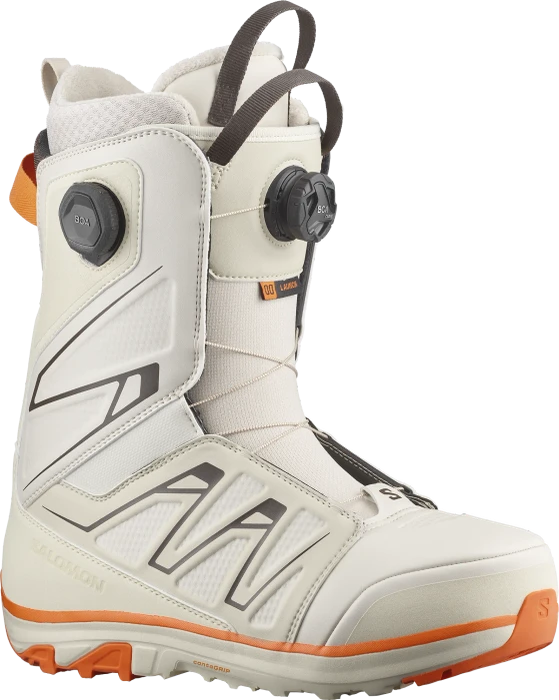 Salomon Launch BOA SJ BOA Softboot rainy day/birch/vibrant orange (Herren) (Modell 2024/2025)