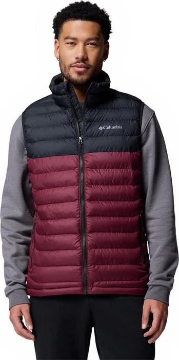 Columbia Powder Lite II Weste rich wine/black (Herren)