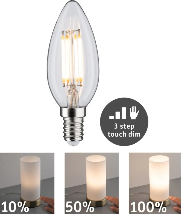 Paulmann Filament LED Kerze E14 5W/827 warmweiß klar (28738)