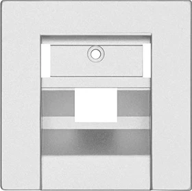 Opus Abdeckung für ISDN/DATEN-Anschlussdosen 1-fach, alusilber
