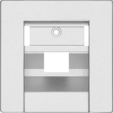 Opus Abdeckung für ISDN/DATEN-Anschlussdosen 1-fach, alusilber