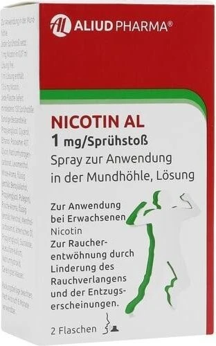 Aliud Nicotin AL 1mg/Sprühstoß Spray, 26.4ml (2x 13.2ml)