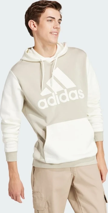 adidas Essentials Big Logo Hoodie putty grey/off white (Herren)