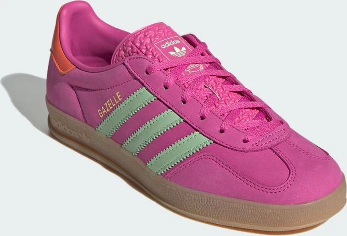 adidas Gazelle Indoor semi lucid fuchsia/semi green spark/signal coral (Damen)