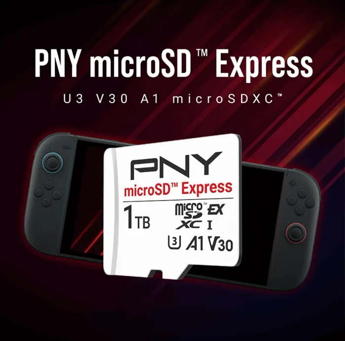 PNY microSD Express R890/W810 1TB, UHS-I U3, A1, Class 10, SD Express EX I