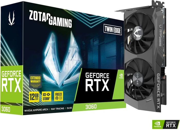 Zotac Gaming GeForce RTX 3060 Twin Edge, 12GB GDDR6, HDMI, 3x DP