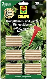 Compo Grünpflanzen- und Palmen-Düngestäbchen mit Guano, 30 Stück
