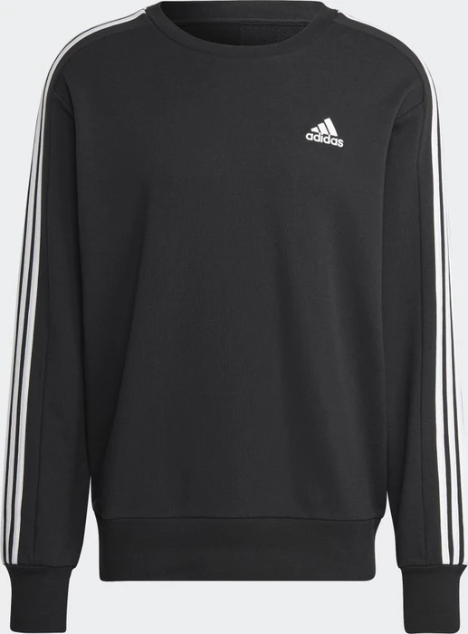 adidas Essentials French Terry 3-Streifen Sweatshirt schwarz (Herren)