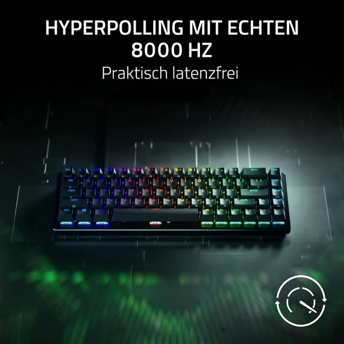 Razer Huntsman V3 HE Magnetic Mini 65% 8KHz, schwarz, LEDs RGB, Hall Effect Magnetic, USB, US