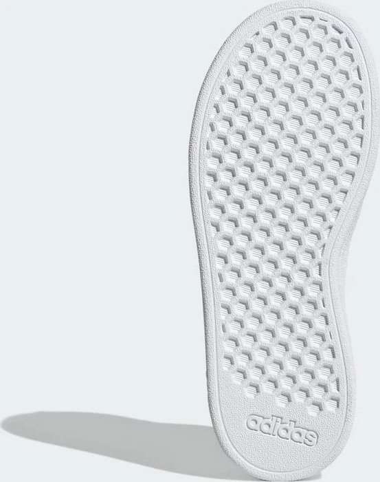 adidas Grand Court Court Elastic Lace and Top Strap cloud white/matte silver (Junior)