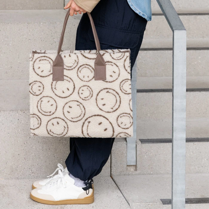 Reisenthel daily Shopper smiley teddy chocolate