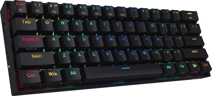 Redragon K530 Pro Draconic, LEDs RGB, hot-swap, schwarz, Gaote Outemu BROWN, USB/Bluetooth, US