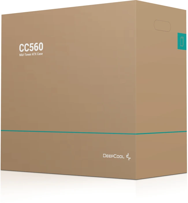 DeepCool CC560, schwarz, Glasfenster