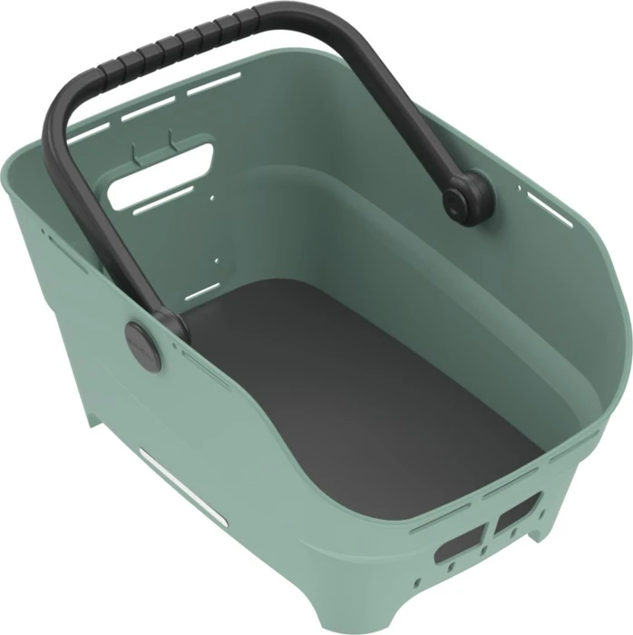 Basil Cento Neo MIK Fahrradkorb silvergreen