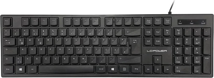 LC-Power BK-903 Keyboard, schwarz, USB, DE
