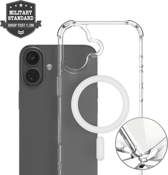 4smarts Hybrid Case Ibiza MagSafe für Apple iPhone 17 transparent