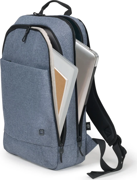 Dicota Slim Eco Motion 13-14.1" Laptop Rucksack, blue denim