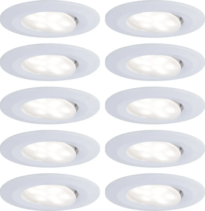 Paulmann LED Calla 5.2W Einbauleuchte weiß matt, 10 Stück