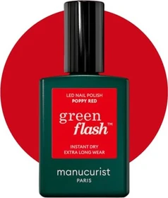 Manucurist Green Flash Gel Nagellack poppy red, 15ml