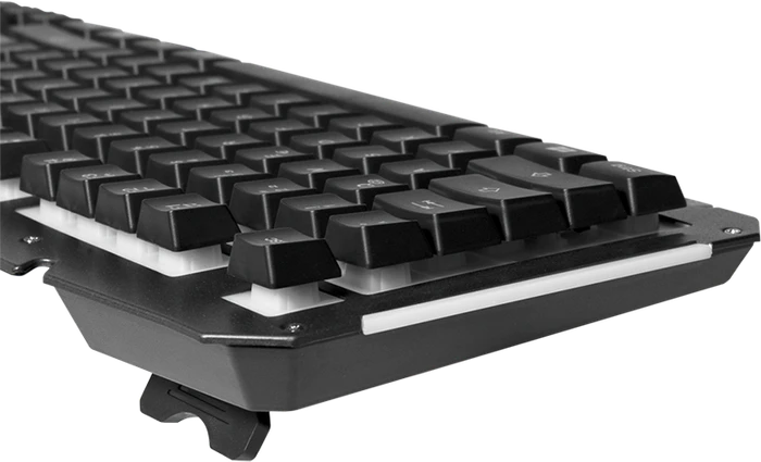 Typhoon Gaming-Tastatur mit Regenbogenfarben-Hintergrundbeleuchtung, USB, DE
