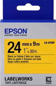 Epson LK-6YBP Beschriftungsband, 24mm, schwarz/gelb
