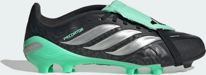 adidas Predator League Fold Over Tongue FG core black/silver metallic/pulse mint (Junior)