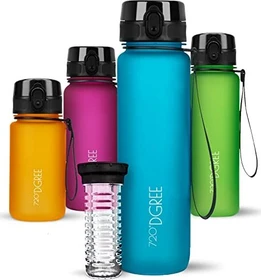 720°DGREE uberBottle softTouch Trinkflasche 1l sky blue