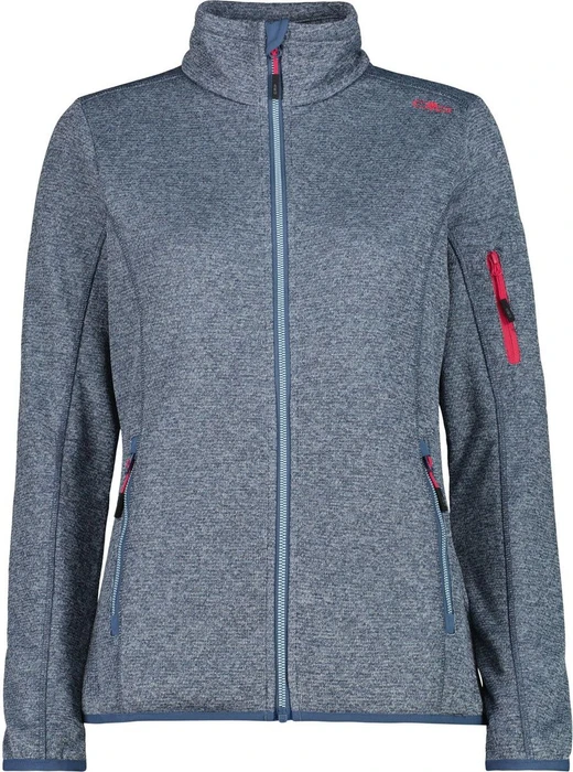 CMP Knit-Tech Fleece Jacke space/sky blue (Damen)
