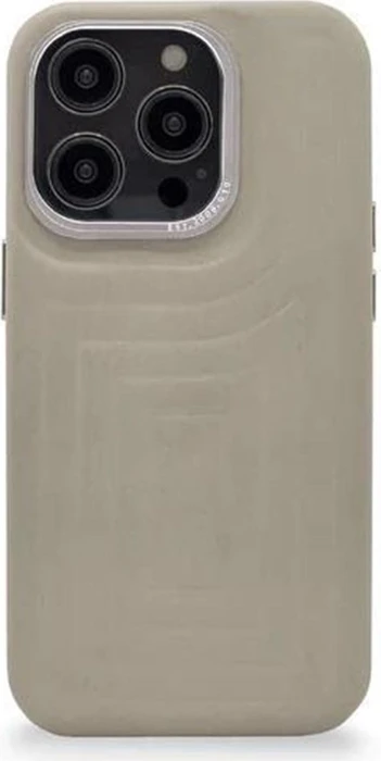 Decoded Leather Back Cover für Apple iPhone 14 Pro Clay