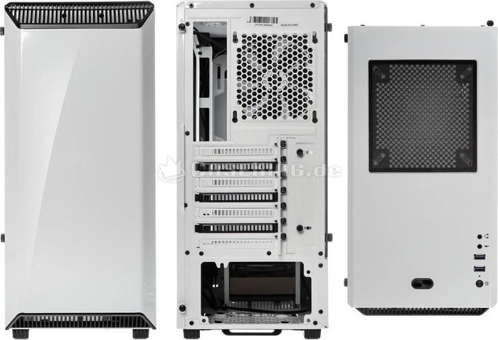 Phanteks Eclipse P300 weiß/schwarz, Glasfenster