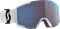 Scott Shield mineral white-black/enhancer blue chrome Vorschaubild