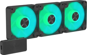 APNX FP1-120 PWM ARGB, schwarz, Lüftersteuerung, 120mm, 3er-Pack