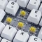 Sharkoon Skiller SGK50 S3 PBT, weiß/hellblau, LEDs RGB, hot-swap, Gateron G Pro 3.0 YELLOW, USB, DE Vorschaubild