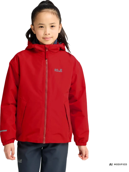 Jack Wolfskin Iceland 3in1 Funktionsjacke siren red (Junior)