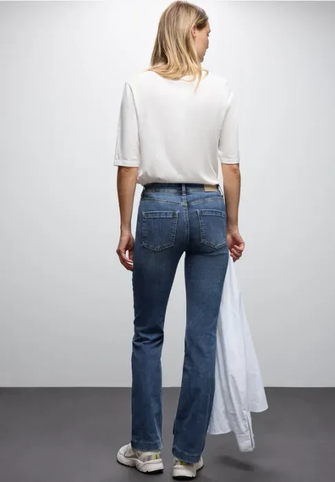 Street One Bootcut Jeans medium blue wash (Damen)