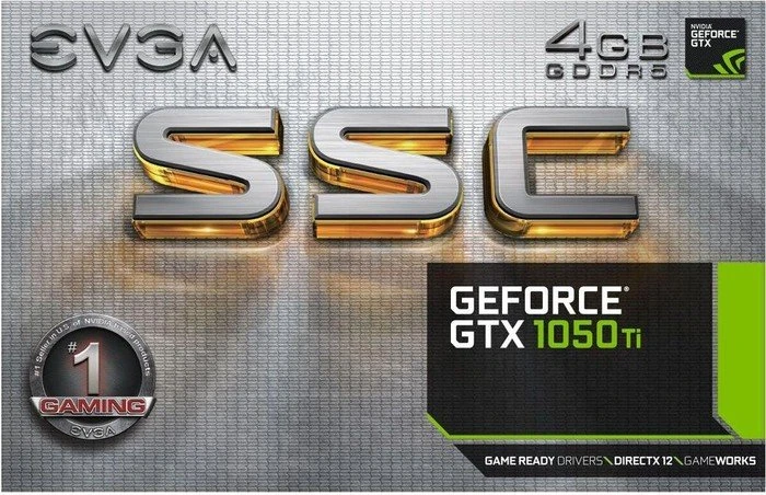 EVGA GeForce GTX 1050 Ti SSC Gaming ACX 3.0, 4GB GDDR5, DVI, HDMI, DP